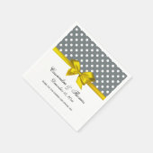 Serviette En Papier Ruban bleu noir blanc en bande Damask (Coin)