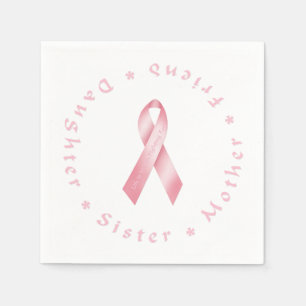 Serviette En Papier Ruban rose