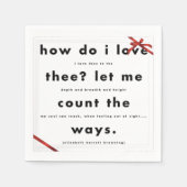 Serviette En Papier Ruban Rouge En Soie Comment Aime-Je Les Serviettes (Devant)