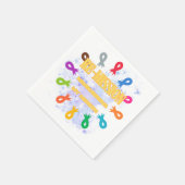 Serviette En Papier Rubans cancéreux de remise (Coin)