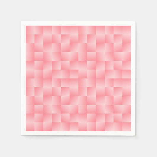 Serviette En Papier Rubans en satin tissés - Coquille rose (Devant)