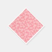 Serviette En Papier Rubans en satin tissés - Coquille rose (Coin)