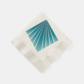 Serviette En Papier Rubans turquoise (Coin)