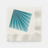 Serviette En Papier Rubans turquoise (Devant)