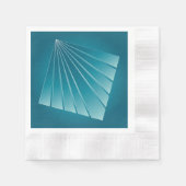 Serviette En Papier Rubans turquoise (Devant)