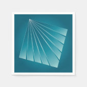 Serviette En Papier Rubans turquoise (Devant)
