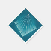 Serviette En Papier Rubans turquoise (Coin)