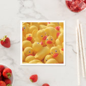 Serviette En Papier Rubber Duckie Ducky Baby Un An Vieux Parti (En situation)