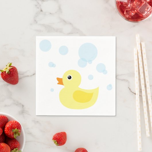Serviette En Papier Rubber Ducky (En situation)