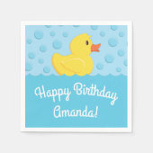 Serviette En Papier Rubber Ducky 1er Anniversaire Fête Enfants bébé (Devant)