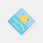 Serviette En Papier Rubber Ducky 1er Anniversaire Fête Enfants bébé (Coin)