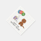 Serviette En Papier Ruby Cavalier King Charles Spaniel Chien - Anniver (Coin)