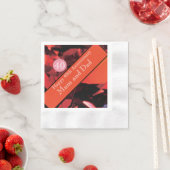 Serviette En Papier Ruby du 40e anniversaire du Mariage (En situation)