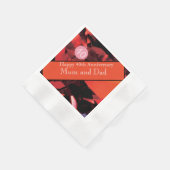 Serviette En Papier Ruby du 40e anniversaire du Mariage (Coin)