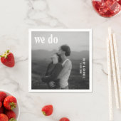 Serviette En Papier Ruby Photo Mariage moderne (En situation)