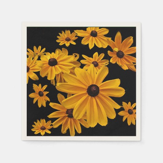 Serviette En Papier Rudbeckia Black Eyed Susan Flowers papier serviett (Devant)