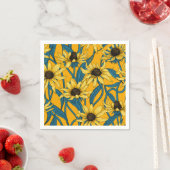 Serviette En Papier Rudbekia jaune (En situation)