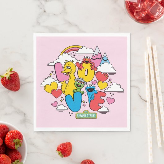 Serviette En Papier Rue Sésame | Amour (En situation)