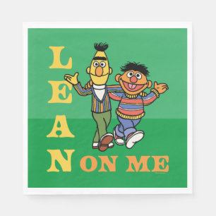 Serviette En Papier Rue Sésame Bert & Ernie Lean sur moi