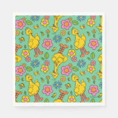 Serviette En Papier Rue Sésame | Big Bird & Little Bird Motif (Devant)