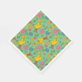 Serviette En Papier Rue Sésame | Big Bird & Little Bird Motif (Coin)
