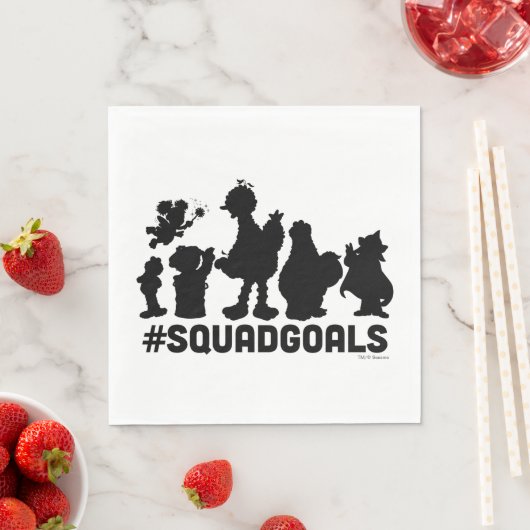 Serviette En Papier Rue Sésame - #ButsDeSquad (En situation)