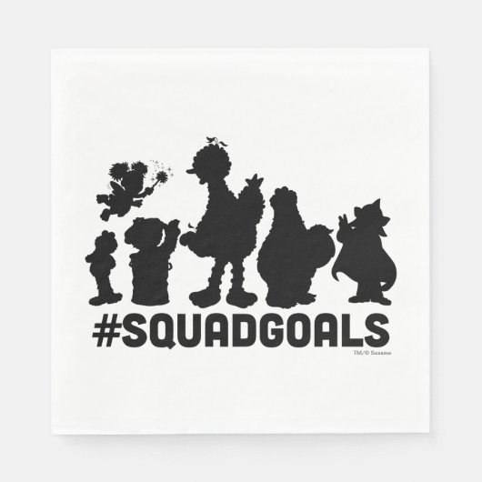Serviette En Papier Rue Sésame - #ButsDeSquad (Devant)