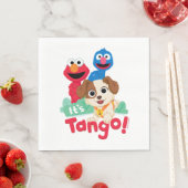 Serviette En Papier Rue Sésame | C'est Tango avec Elmo & Grover (En situation)