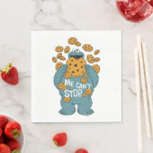 Serviette En Papier Rue Sésame | Cookie Monster - Me Can't Stop (En situation)