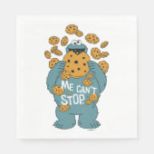 Serviette En Papier Rue Sésame | Cookie Monster - Me Can't Stop (Devant)