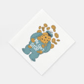 Serviette En Papier Rue Sésame | Cookie Monster - Me Can't Stop (Coin)