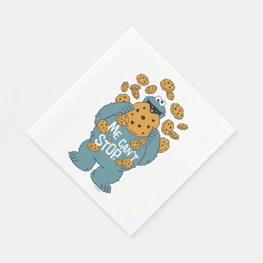 Serviette En Papier Rue Sésame | Cookie Monster - Me Can't Stop (Coin)