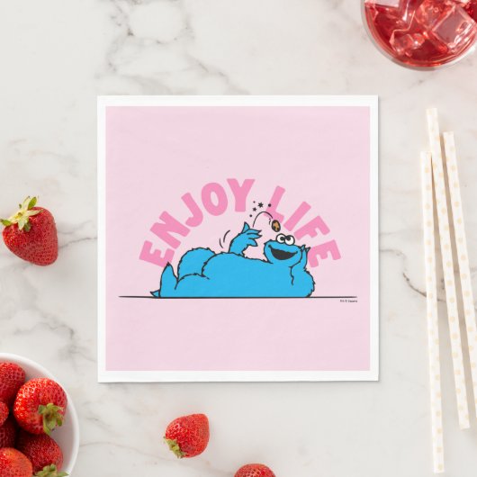 Serviette En Papier Rue Sésame | Cookies Monster Enjoy Life (En situation)