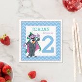 Serviette En Papier Rue Sésame | Count von Count Anniversaire (En situation)