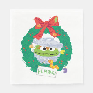Serviette En Papier Rue Sésame Couronne d'Oscar le Grincheux