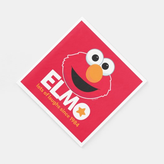 Serviette En Papier Rue Sésame | Elmo Beaucoup de rires depuis 1984 (Coin)