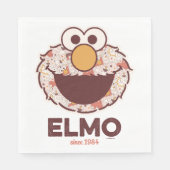 Serviette En Papier Rue Sésame | Elmo depuis 1984 (Devant)