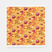 Serviette En Papier Rue Sésame | Elmo Ha ! Ha ! Ha ! Motif (Devant)