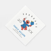 Serviette En Papier Rue Sésame | Elmo Preschool Graduate (Coin)