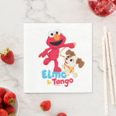 Serviette En Papier Rue Sésame | Elmo & Tango Running (En situation)