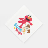 Serviette En Papier Rue Sésame | Elmo & Tango Running (Coin)