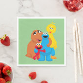 Serviette En Papier Rue Sésame | Groupe Hug (En situation)