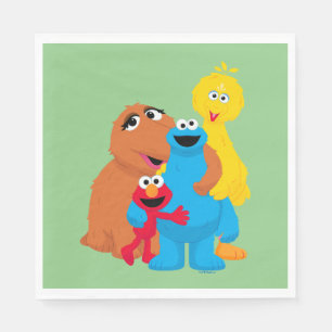 Serviette En Papier Rue Sésame   Groupe Hug