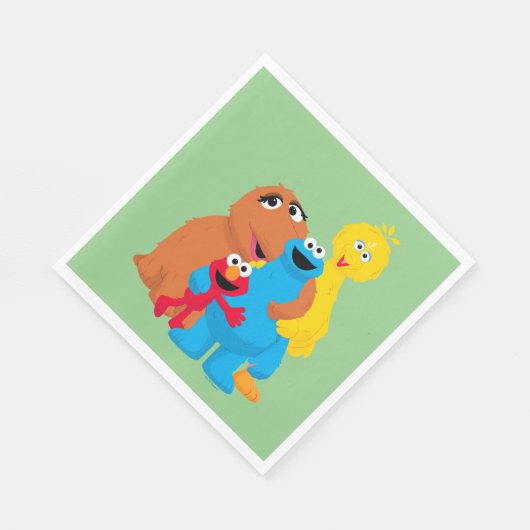 Serviette En Papier Rue Sésame | Groupe Hug (Coin)