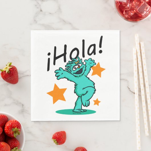 Serviette En Papier Rue Sésame | ¡Hola ! Rosita (En situation)