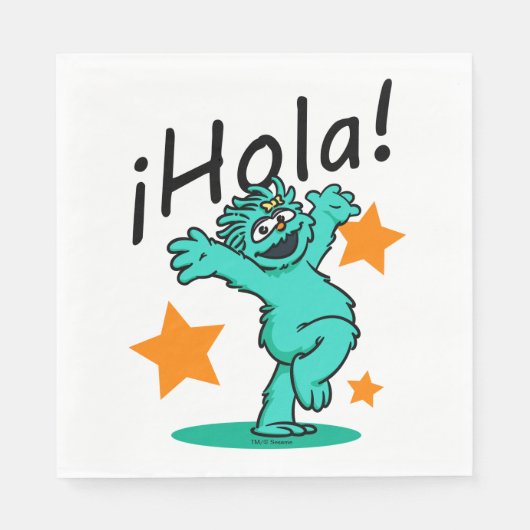 Serviette En Papier Rue Sésame | ¡Hola ! Rosita (Devant)
