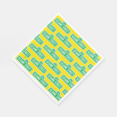 Serviette En Papier Rue Sésame | Logo vert (Coin)