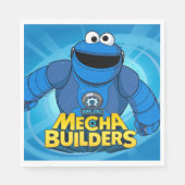 Serviette En Papier Rue Sésame | Méca Builders Cookie In Action (Devant)