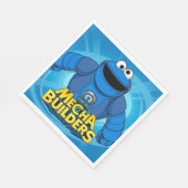Serviette En Papier Rue Sésame | Méca Builders Cookie In Action (Coin)