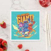 Serviette En Papier Rue Sésame | Méca Builders Go Mecha Giant! (En situation)